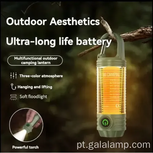 Luz de camping portátil portátil recarregável